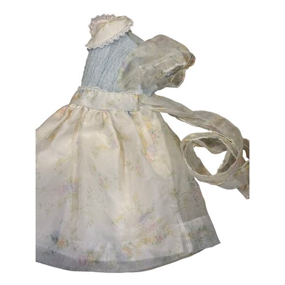 Vintage New York Kids Size 4 Pastel Floral Puff Sleeve Dress USA Made - Picture 9 of 16